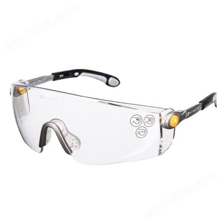 代尔塔 101115 舒适型防风沙眼镜防冲击骑行防刮擦防雾防护眼镜