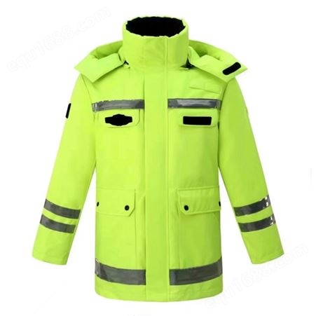 劳保套装雨衣 提高安全性 高可见性 能有效阻挡雨水的渗透
