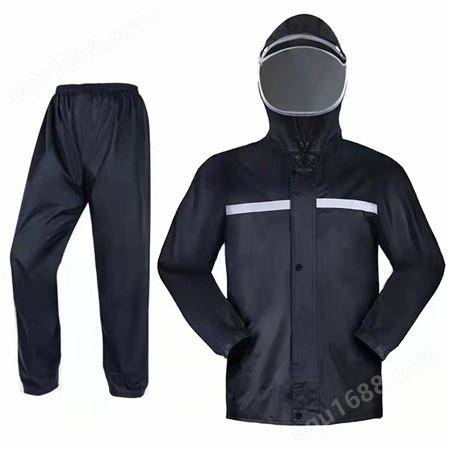 劳保雨衣套装 反光材料 易于清洁 提高穿着者的可见性